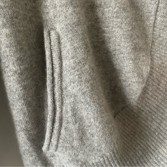 New! Quince Cashmere Open Cardigan Sweater - Heather Grey - Picture 9 of 9